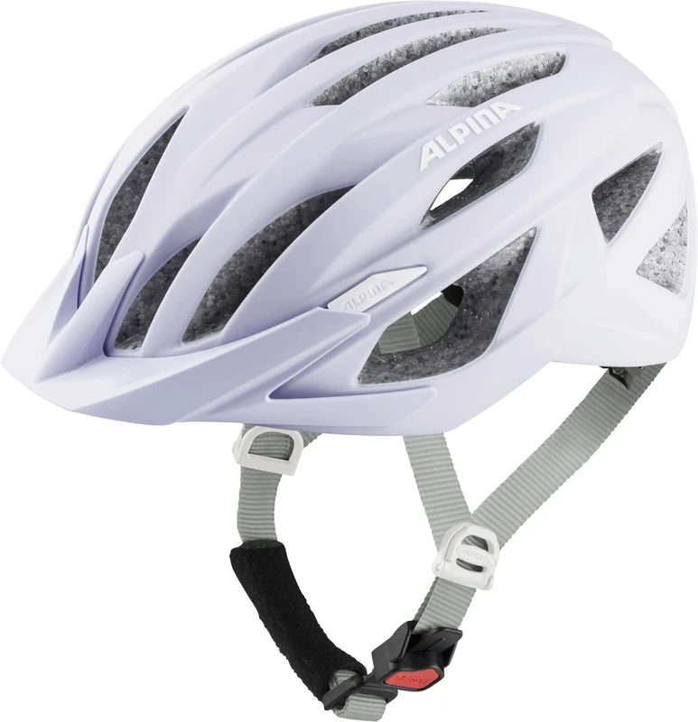 ALPINA PARANA, pastel-rose matt, 51-56 cm, safe bike helmet for men and women, individually adjustable