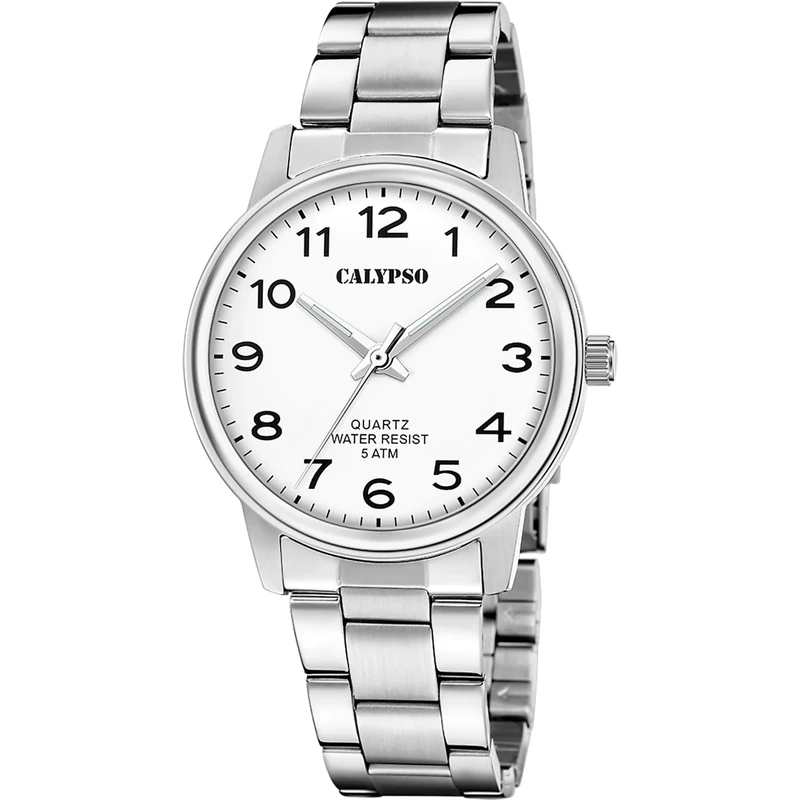 Calypso Mens Stainless Steel Watch with Steel Bracelet K5864/1