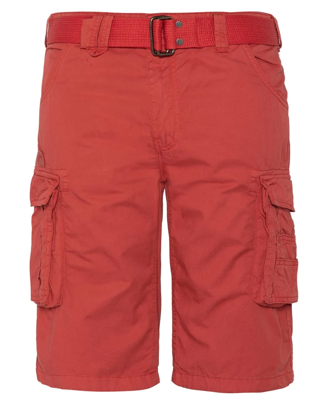 Schott NYC Men's Trranger30 Cargo Shorts, Red, 18