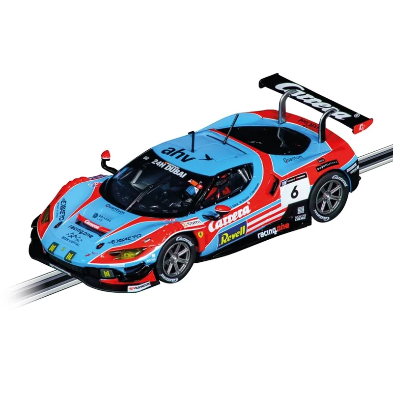 Carrera Evolution 20027800 Ferrari 296 GT3 Carrera No20 24H Dubai I 1:32 Scale Slot Car I With Working Front & Rear Lights I Suitable For Ages 8 Years+