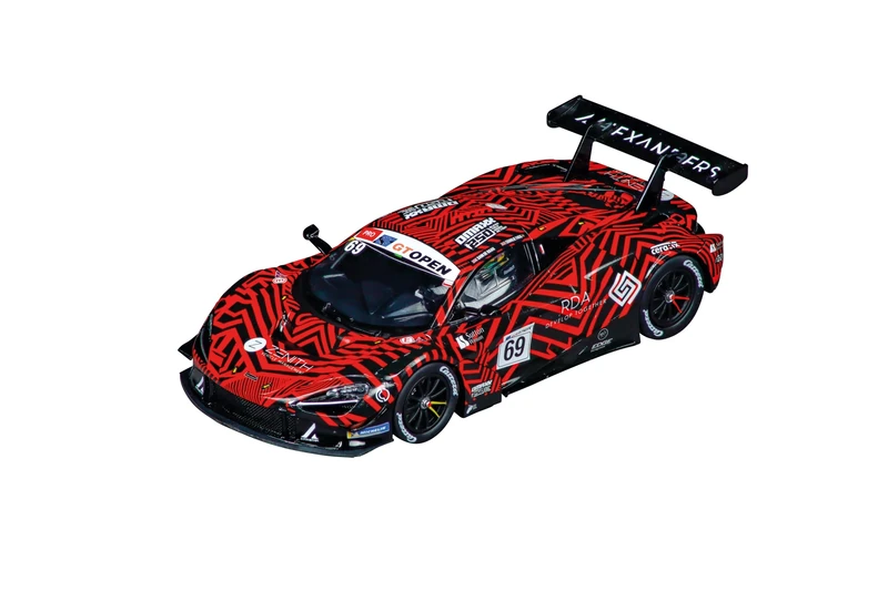 Carrera Evolution 20027781 McLaren 720S GT3 Optimum Motorsport No69International GT Open 2023 I 1:32 Scale Slot Car I With Working Front & Rear Lights I Suitable For Ages 8 Years+