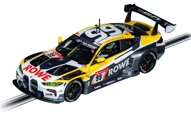 Carrera Evolution 20027797 BMW M4 GT3 ROWE Racing No99 I 1:32 Scale Slot Car I With Working Front & Rear Lights I Suitable For Ages 8 Years+