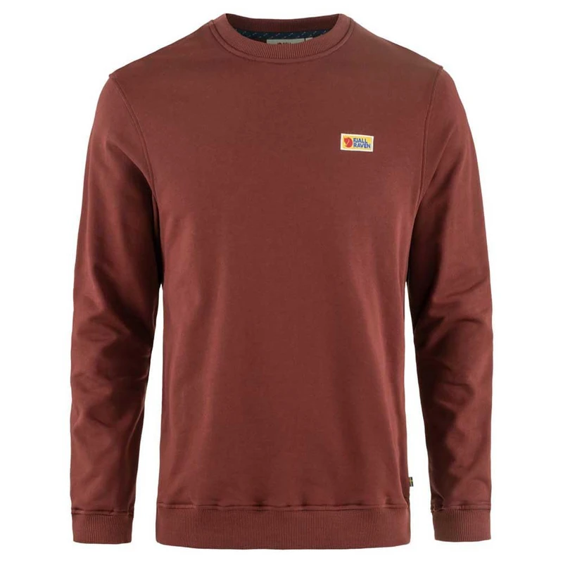 FJALLRAVEN 87070-352 Vardag Sweater M Sweatshirt Men's Maroon Size M