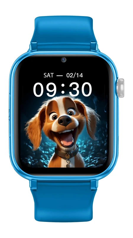 Maxcom Kids Smart Watch FW59 4G, 1.85" Screen, Unlocked Video & Voice Call, GPS Tracking, SOS Button, Remote Control Feature, Smartwatch for Kids with Safety Features, Nano SIM Slot - Blue