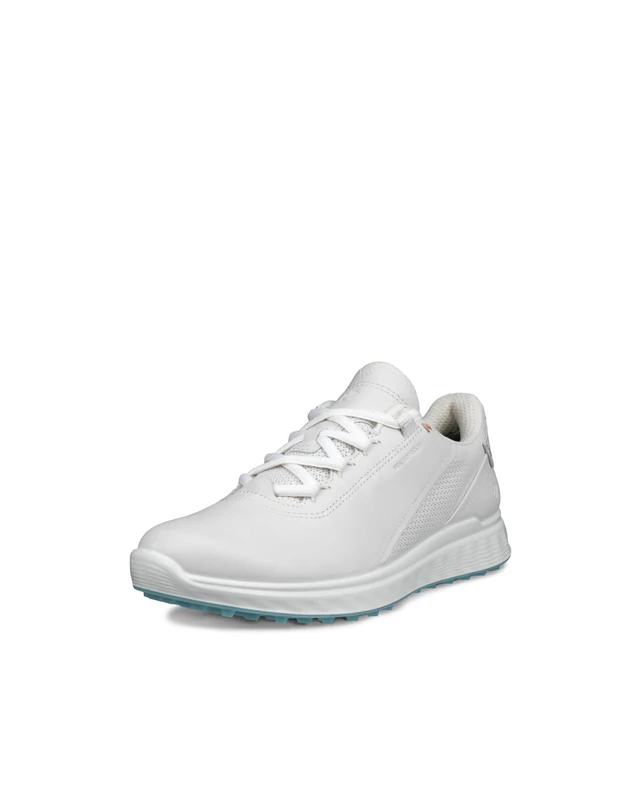 ECCO Women's S Casual Lace Waterproof Golf Shoe, White, 8/8.5 UK