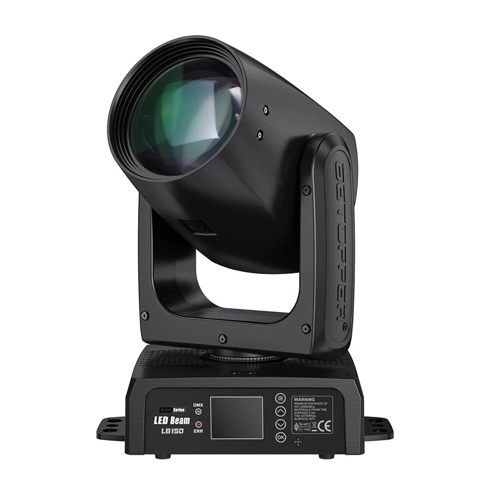 BETOPPER 150W Moving Head DJ Lights with Beam 12 GOBO 12 Colors 1 Prism Plate DMX Sound Activated Stage Light for DJ Party Bar Wedding Stage Lighting (1)