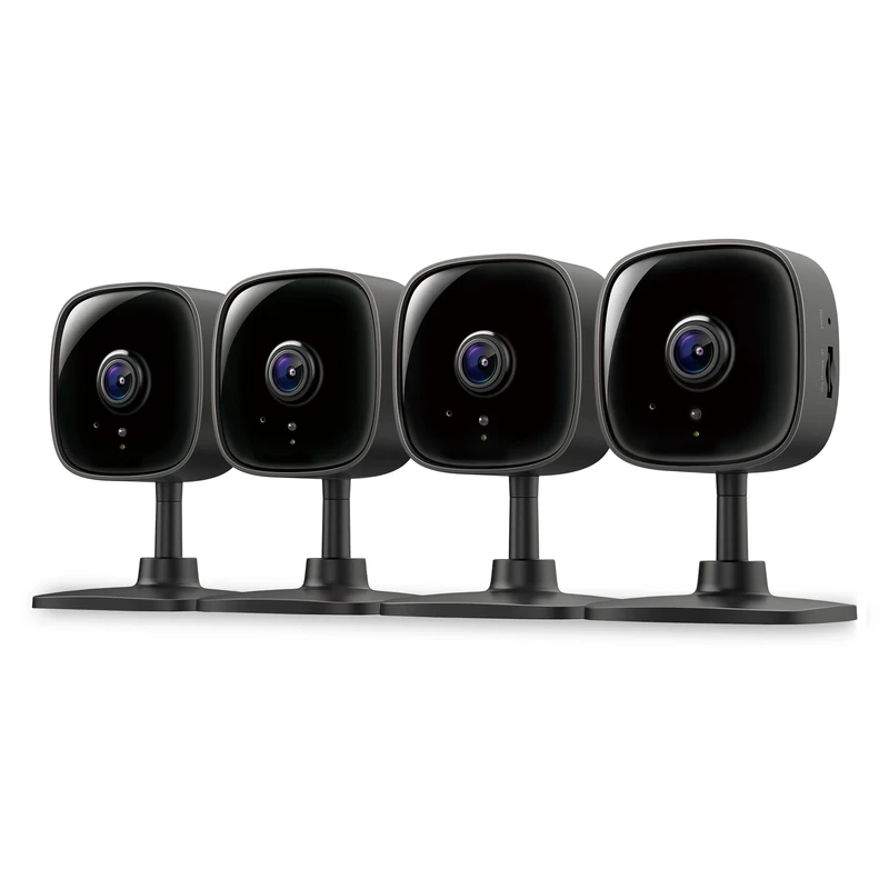 Tapo by TP-Link 1080P Indoor Security Camera for Baby Monitor, Pet Camera w/Motion Detection, 2-Way Audio, Night Vision, Cloud & SD Card Storage, Works w/Alexa & Google Home, Black, C101(4-Pack)