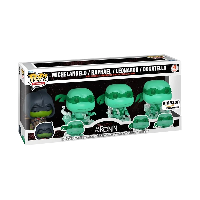 Funko Pop! Comics: Teenage Mutant Ninja Turtles - Brothers 4PK - TMNT Comics - Amazon Exclusive - Vinyl Collectible Figure - Gift Idea - Official Merchandise - Toy for Children and Adults