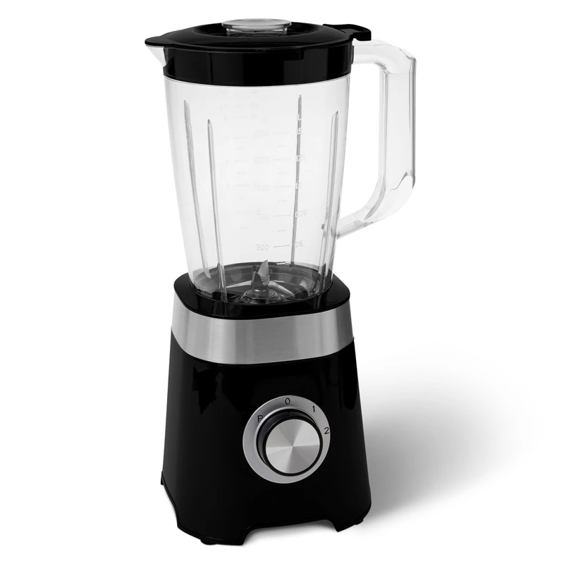 Amazon Basics Blender for Kitchen 1.5L Plastic Jug, 600W for smoothie and Ice Crush, Black