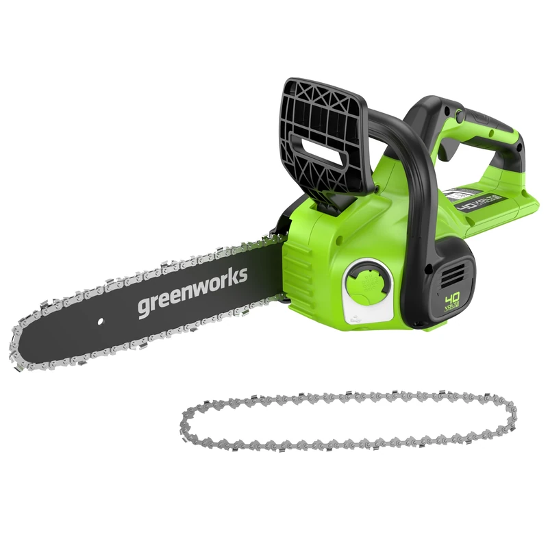 Greenworks G40CS30II Cordless Chainsaw, 12 Inch (30cm) Bar Length + Greenworks Replacement Chain for Chainsaw (30 cm Chain Suitable for Various Greenworks Chainsaws and Pole-chainswas)