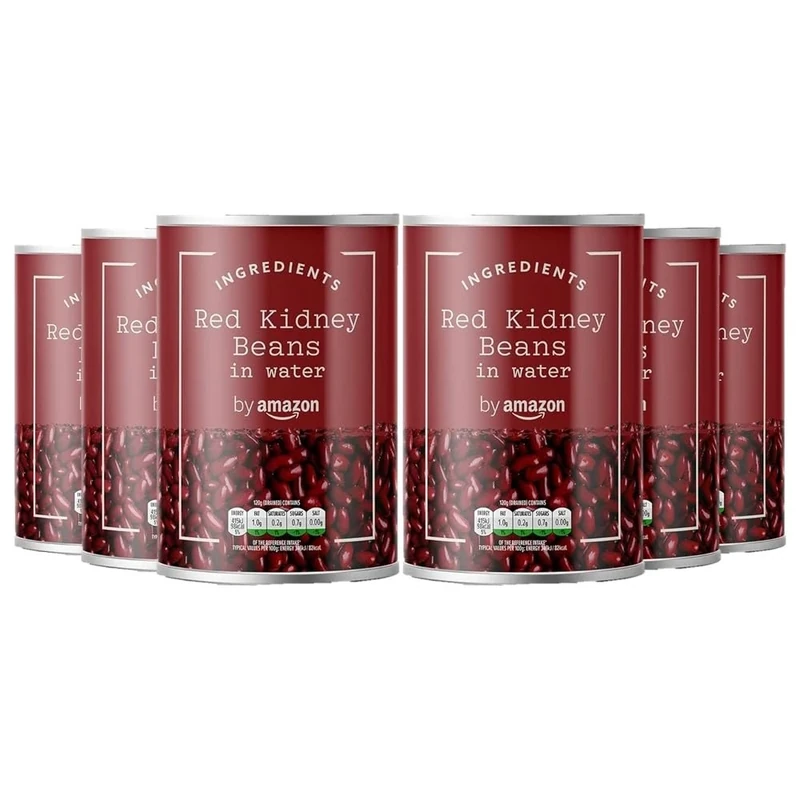 by Amazon Red Kidney Beans, 400g (Pack of 6)
