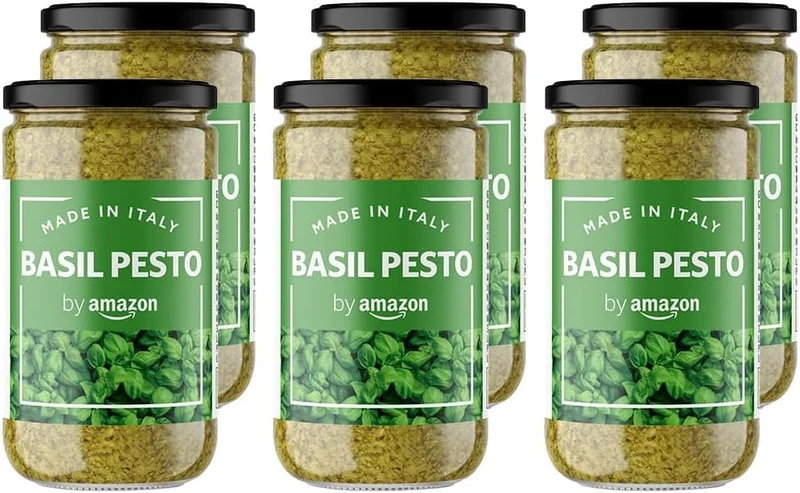 by Amazon Basil Pesto (Green Pesto), 190g, Pack of 6