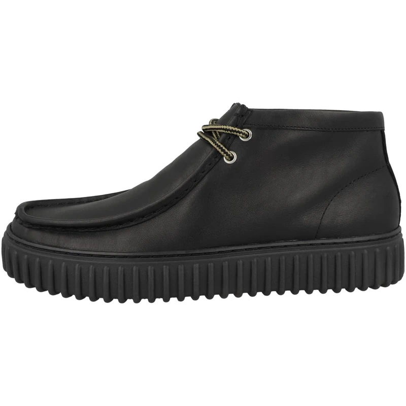 Clarks Torhill Hi Mens Black Leather, 6
