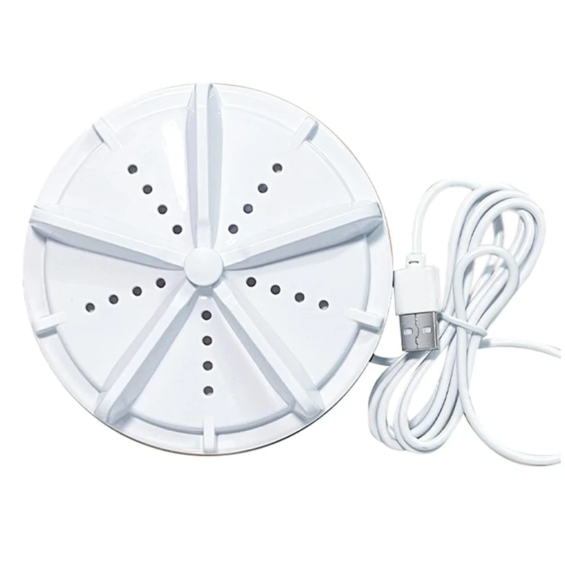 DcnrInsr Portable Washing Machine Ultrasonic Turbine Mini Washing Machine with Suction Cups for Home Travel RV Apartment