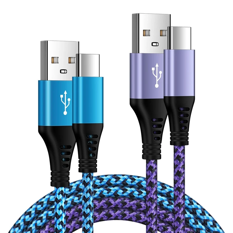 USB C Phone Charger Cable, 2Pack 3FT+6FT Type C Samsung Charger Cable Fast Charge Lead, USB C Cable for Samsung Galaxy S25 Ultra S24 S23 S22 S21 A16 A15 A14 A13 A12 A22 A33 A55 A54 A52, Huawei, Xiaomi