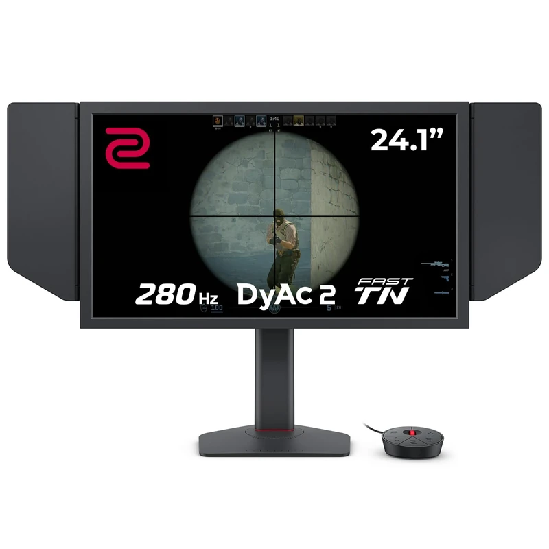 BenQ ZOWIE XL2546X+ eSports Gaming Monitor | 24.1 inch | 280Hz | Fast TN | DyAc 2 | 1080p | XL Setting to Share | S Switch | Shielding Hood | Adjustable Height