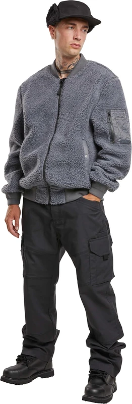 Brandit Men's MA1 Sherpa Jacket, anthracite, M