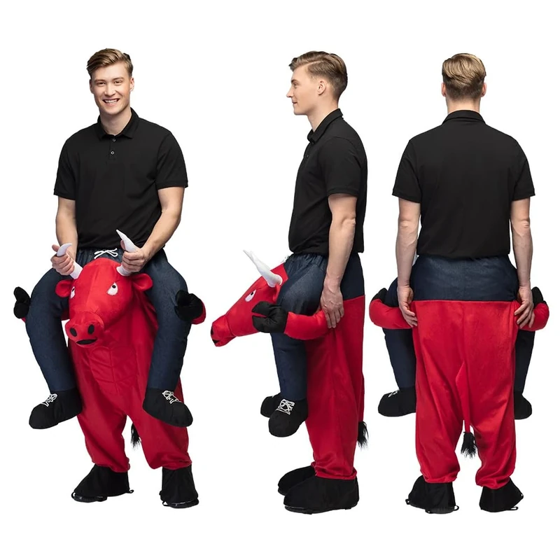 Boland 88074 Adult Funny Bull Costume, Multicoloured, Standard Size