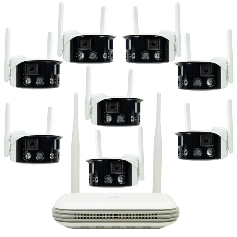 PNI House WiFi800 NVR wireless video surveillance kit and 8 PNI IP590 2 x 2MP cameras