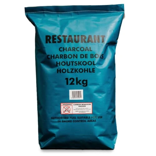 Log-Barn restaurant grade cooking lumpwood charcoal 1 x 12kg bags, perfect for charcoal BBQ's, large chunks for longer burning barbecues