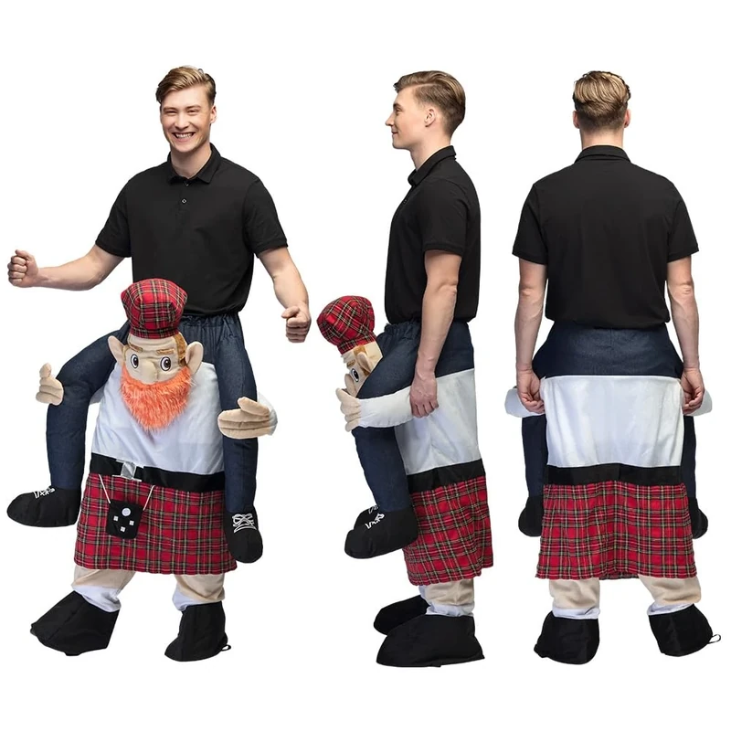 Boland 88073 Scottish Adult Funny Scotsman Costume, Multicoloured, Standard Size
