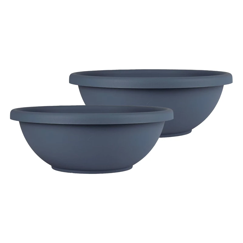 The HC Companies Planter, Slate Blue, 24" (Pack of 2)