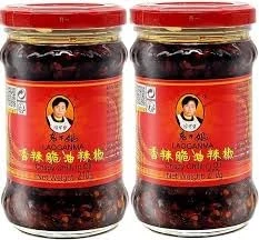 Lao Gan Ma Crispy Chilli Oil 210g (Pack of 2) | Savory Chili Crisp with Crunchy Texture | Versatile Condiment | Premium Quality Ingredients | Ideal for Noodles and Stir-Fries | Sealed Freshness