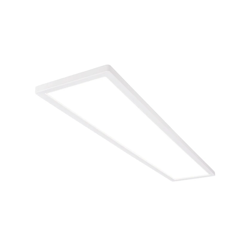 Briloner - LED Ceiling Light, Ultra Slim Panel Lamp, 98x20x3 cm, Backlight Effect, Neutral White Light, Flush Mount, 36W, 4800 Lum, Ceiling Lights Living Room, Kitchen, Office, White