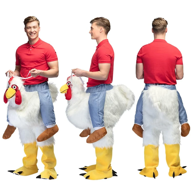 Boland 88075 Adult Funny Chicken Nuggie Costume, Multicoloured, Standard Size