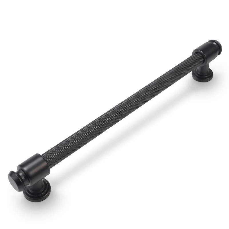 BUKOBYHE 10 Pack 6-1/4 Inch Matte Black Cabinet Pulls: Heavy Duty Kitchen Cabinet Hardware - Zinc, Aluminum - Black