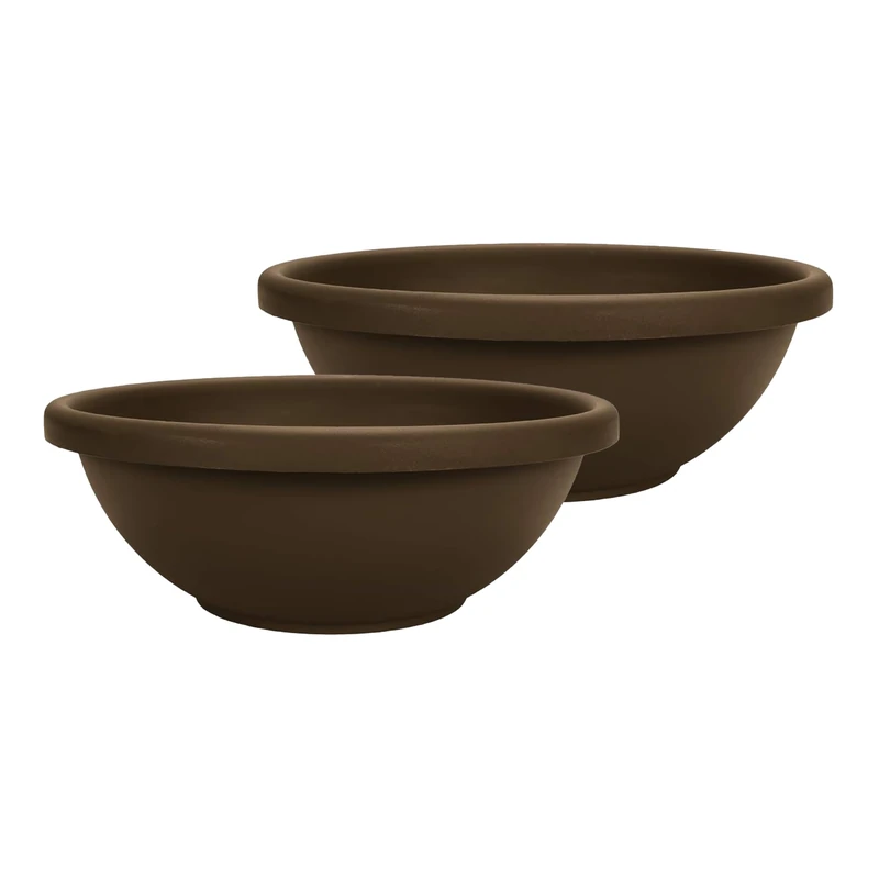 The HC Companies Planter, Chocolate, 24" (Pack of 2) - Image 1