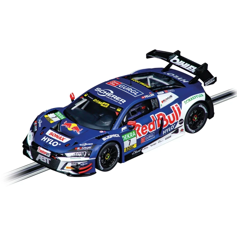 Carrera Digital 132 20032044 I Audi R8 LMS GT3 Abt Sportsline - Red Bull No7 DTM 2024 I 1:32 I Scale Slot Car I With Working Front, Rear & Tail Lights I Suitable For Ages 8 Years+