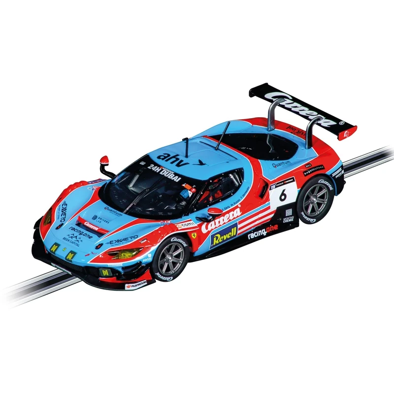 Carrera Digital 132 20032043 I Ferrari 296 GT3 No20 24H Dubai I 1:32 I Scale Slot Car I With Working Front, Rear & Tail Lights I Suitable For Ages 8 Years+