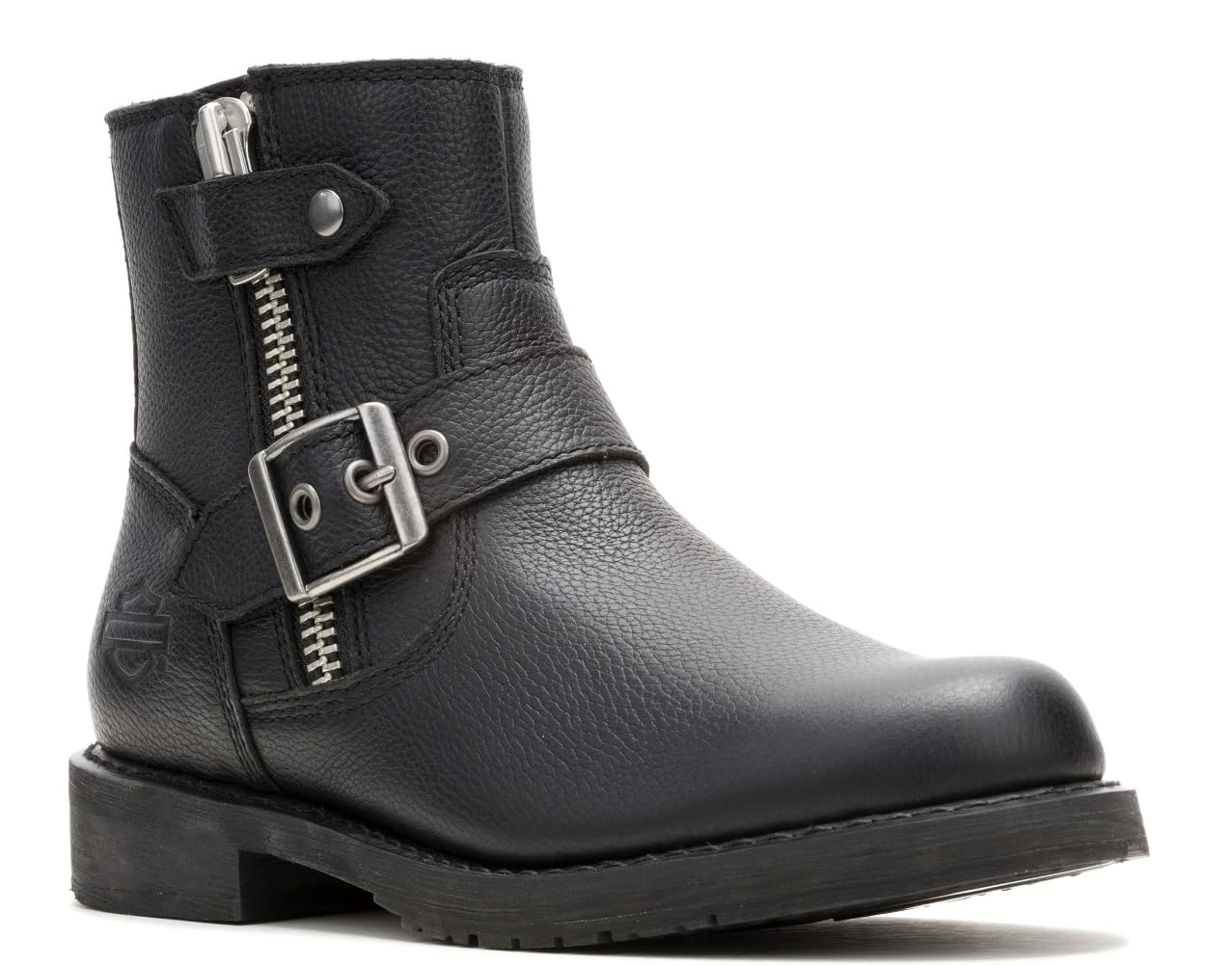 Harley-Davidson Women's Addie Zip Motorcycle Boot, Black, 5 UK