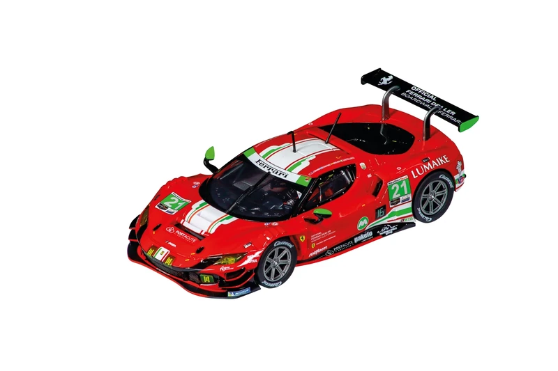 Carrera Digital 132 20032001 I Ferrari 296 GT3 AF Corse No21 I 1:32 I Scale Slot Car I With Working Front, Rear & Tail Lights I Suitable For Ages 8 Years+