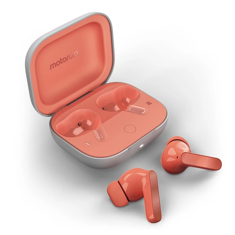 Motorola Moto Buds, Wireless Earphones, Immersive Sound with Dolby Atmos, Noise Reduction, 42 Hours Battery Life, 3 Microphones, Fishing [French Version]