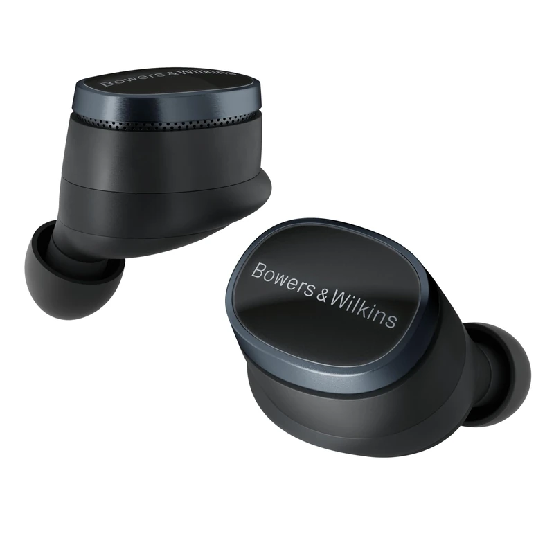 Bowers & Wilkins Pi8 True Wireless Noise Cancelling Earbuds with Bluetooth aptX, 24-bit Wireless Connection, Audio Retransmission, and 6 Built-in Microphones - Anthracite Black