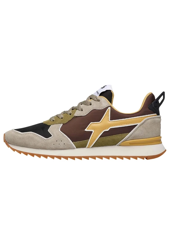w6yz Jet-m, Men's Lace-Up Shoes, Taupe Orange Fluo, 11.5 UK