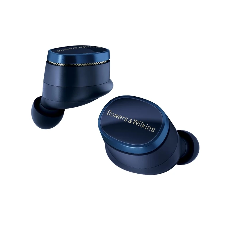 Bowers & Wilkins Pi8 True Wireless Earbuds, Noise Cancelling Earphones with 24-Bit Audio, aptX™ Lossless Bluetooth Ear buds, 6-Mic ANC, Smart Charging Case with Audio Retransmission - Midnight Blue