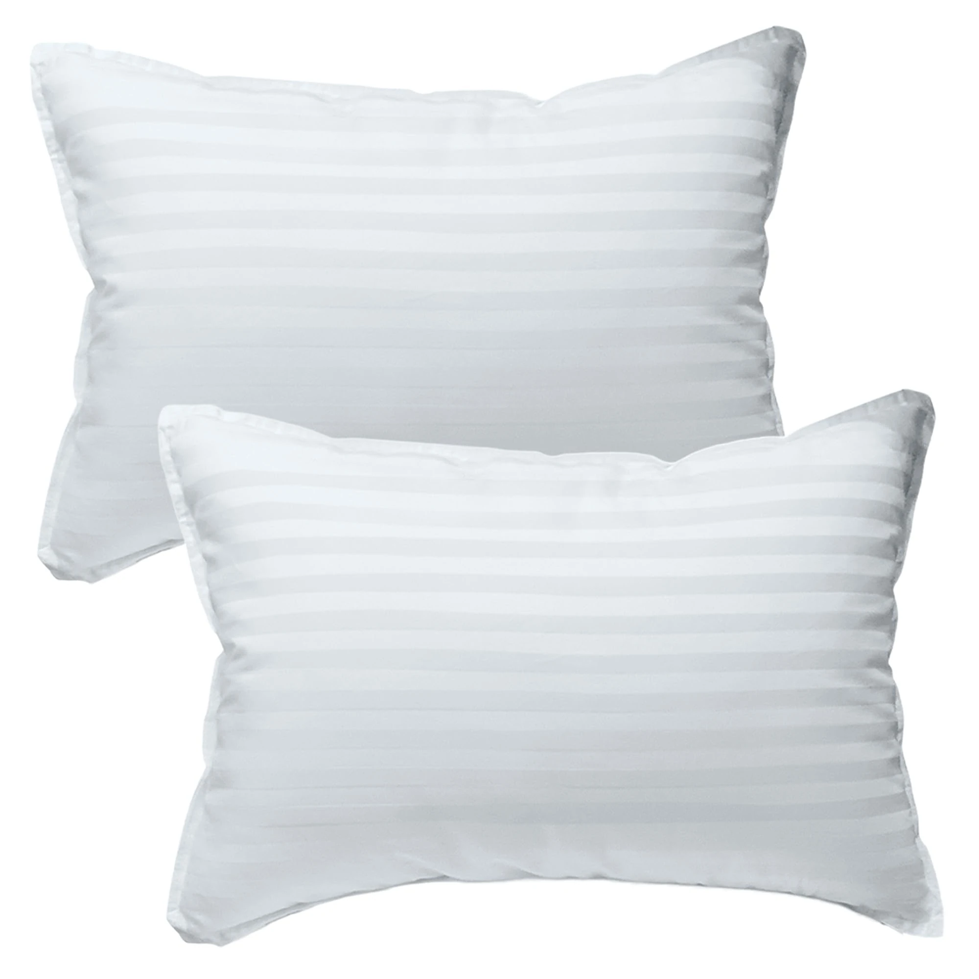 kinder Fluff Children Pillow (2pk) - The only Pillows 300T Soft Cotton & Down Alternative Fill - Hypoallergenic & Machine Washable. Ideal XS Pillows for Children Bed & Travel Pillow (10X15in - White)