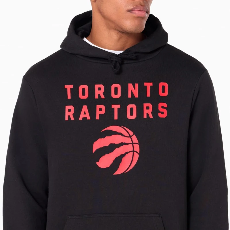 New Era NBA Regular Toronto Raptors Hoodie S Black/White - Image 1