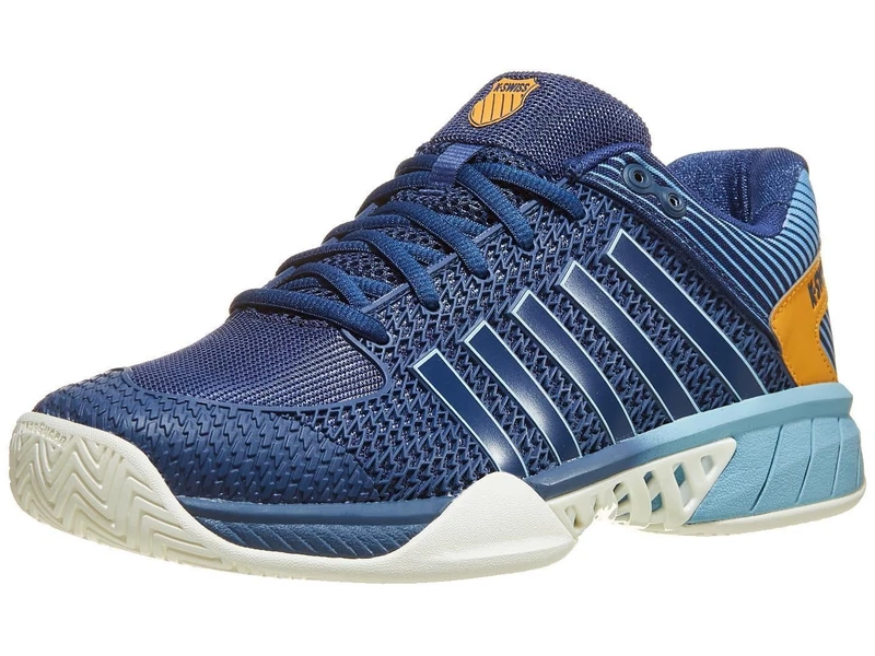 K-Swiss Men's Express Light Pickleball Shoe, Oceana/Forget-me-not, 8.5 UK