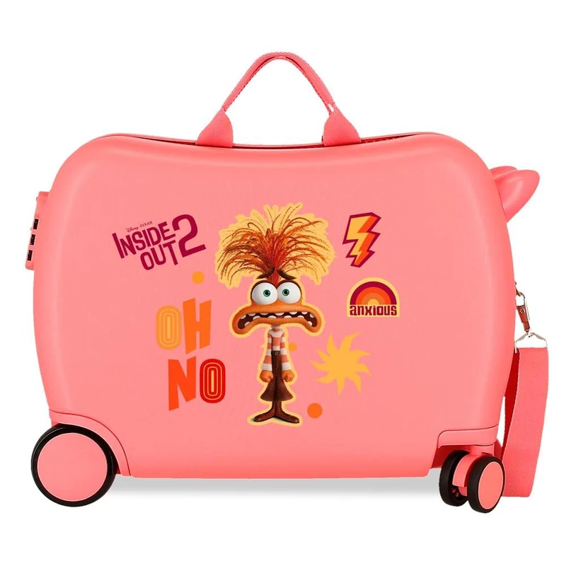 Disney Inside Out 2 Children's Suitcase, One Size, Pink, One Size, Children's Suitcase