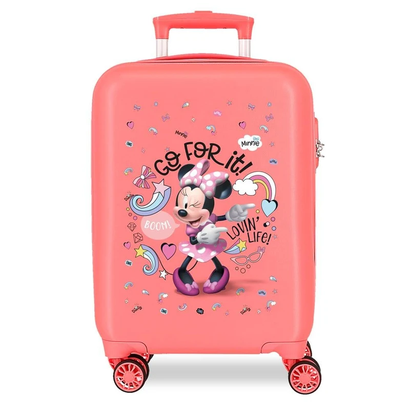 Disney Joumma Minnie Loving Life Children's Suitcase Pink 45 x 31 x 20 cm Hard Shell 1.8 kg ABS 1.8 kg 27.9 L Hand Luggage, Pink, One Size, Cabin Suitcase - Image 1