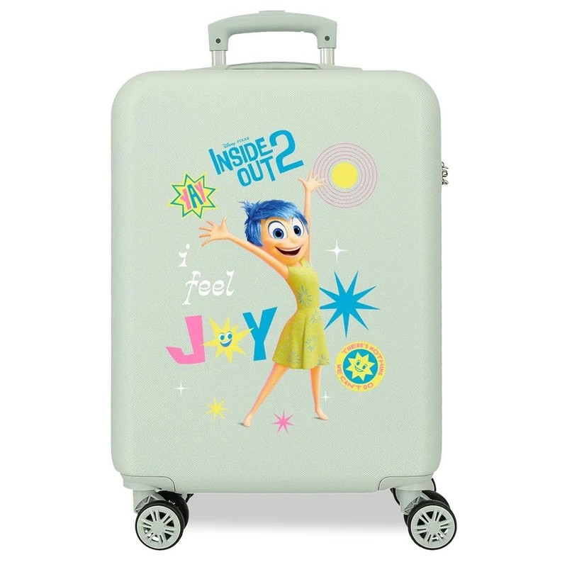 Disney Valise cabine Inside Out 2 Couleurs differentes ABS rigide Fermeture à Combinaison latérale 4 roues Doubles Bagage à Main. by Joumma Sacs., Joy, One Size, Suitcase