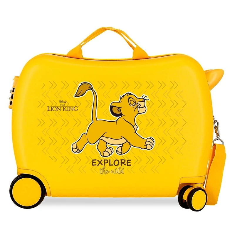Disney Joumma The Lion King Explorer Cabin Suitcase Yellow 33 x 50 x 20 cm Rigid 2 kg Combination Lock Side ABS 2 kg 33 L Hand Luggage, Lemon Tree, One Size, Children's Suitcase