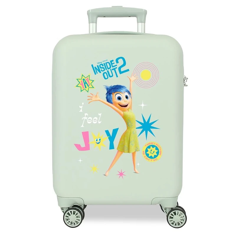 Disney Valise cabine Inside Out 2 Couleurs differentes ABS rigide Fermeture à Combinaison latérale 4 roues Doubles Bagage à Main. By Joumma Sacs., Joy, One Size, Suitcase 50 - Image 1