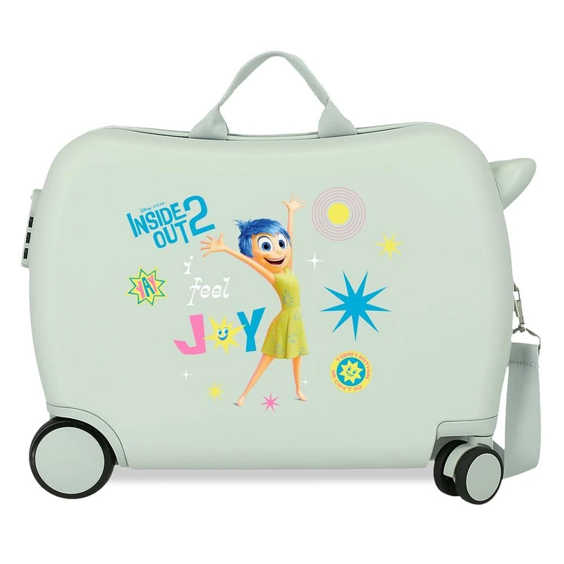 Disney Inside Out 2 Children's Suitcase, One Size, Green, One Size, Children's Suitcase