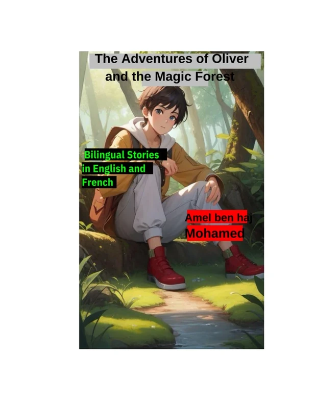 The Adventures of Oliver and the Magic Forest: Bilingual Stories in English and French , 8.5×11 ,37 peges ,Apprendre l'anglais , book for kids , - Image 1
