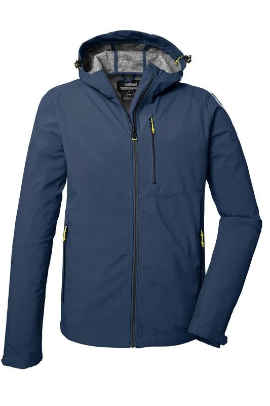 Killtec Men's Kos 259 Mn Sftshll Jckt Softshell Outdoor Jacket with Hood, darkblue, M